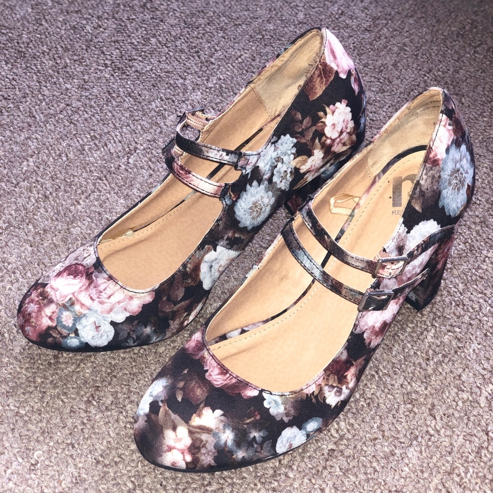 floral print heels